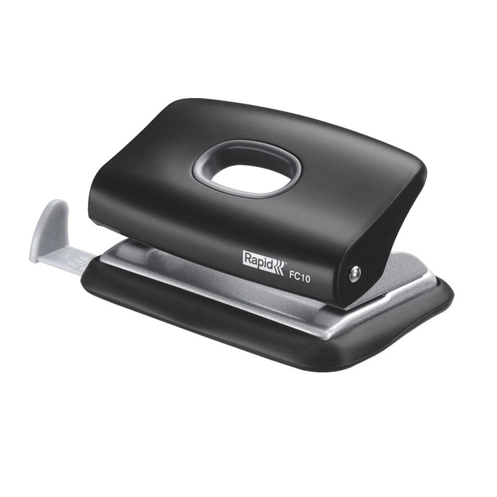 Perforator RAPID FC10, 10 coli, 2 perforatii, negru