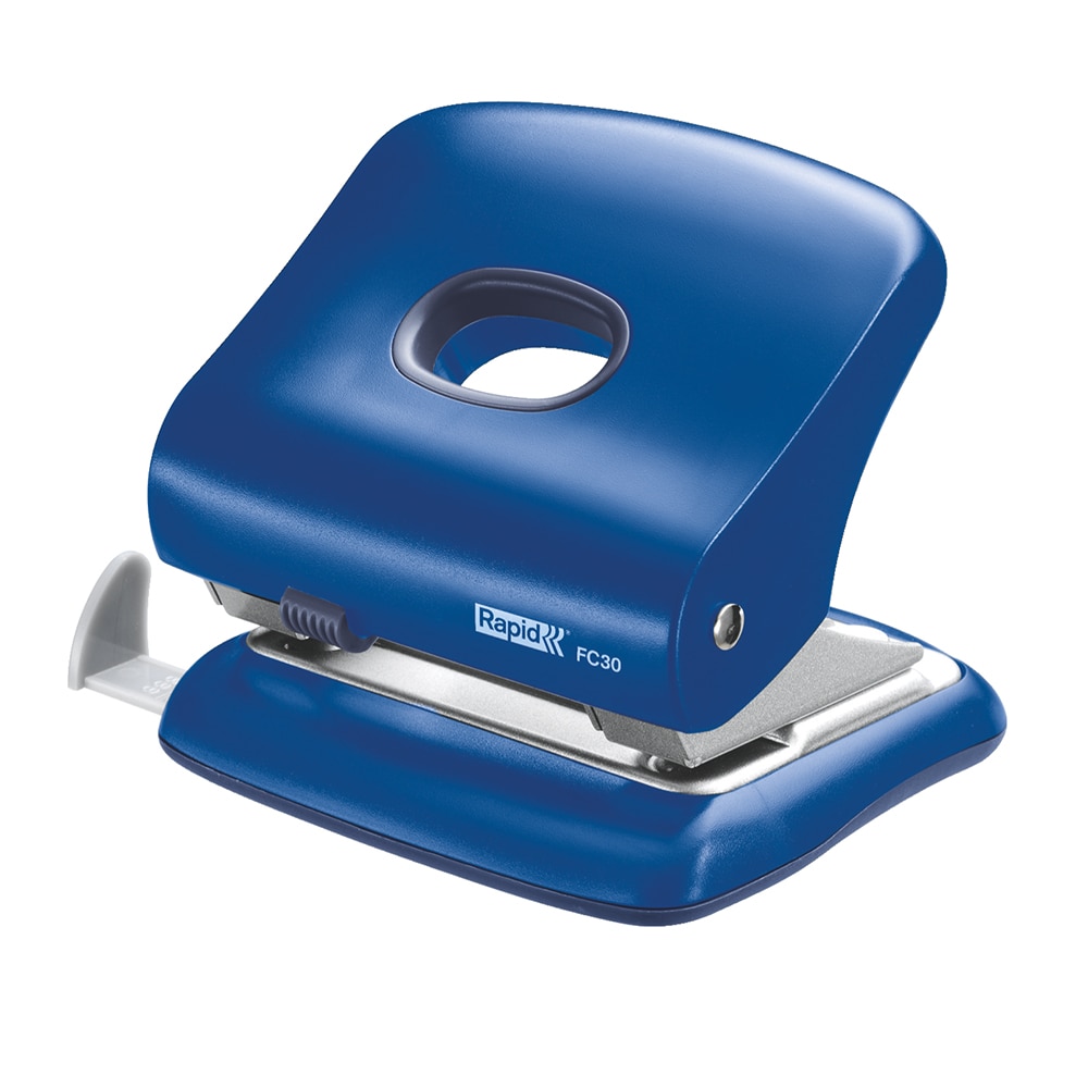 Perforator RAPID FC30, 30 de coli, 2 perforatii, albastru
