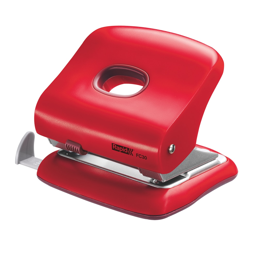 Perforator RAPID FC30, 30 coli, 2 perforatii, rosu