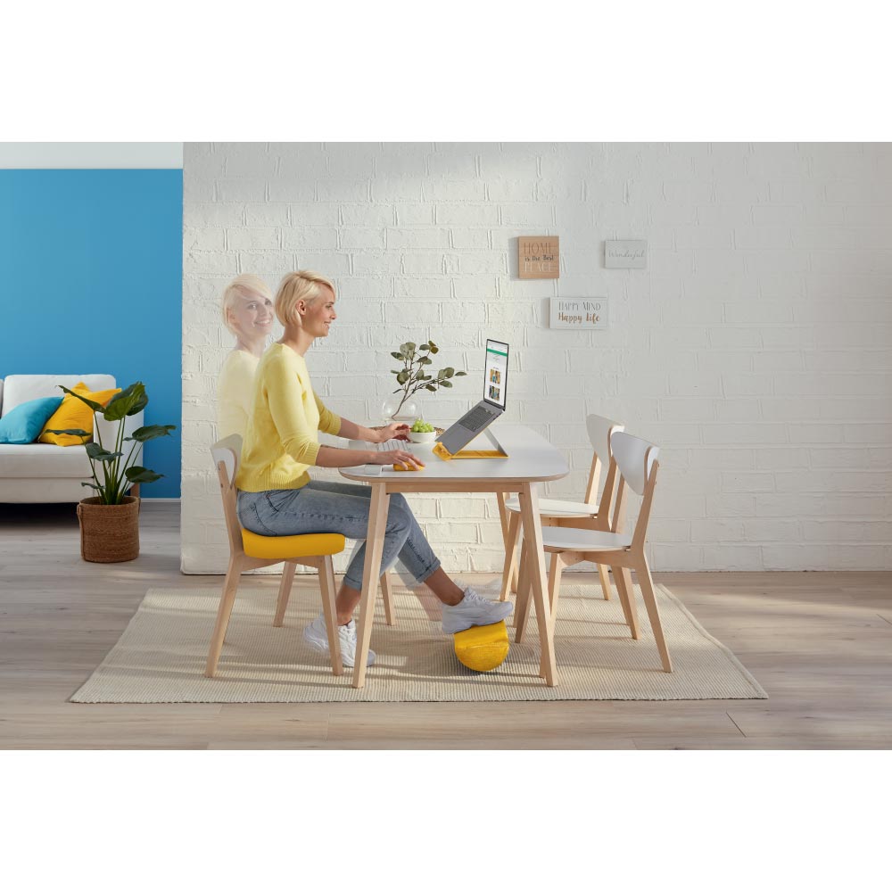 Suport picioare LEITZ Cosy, galben