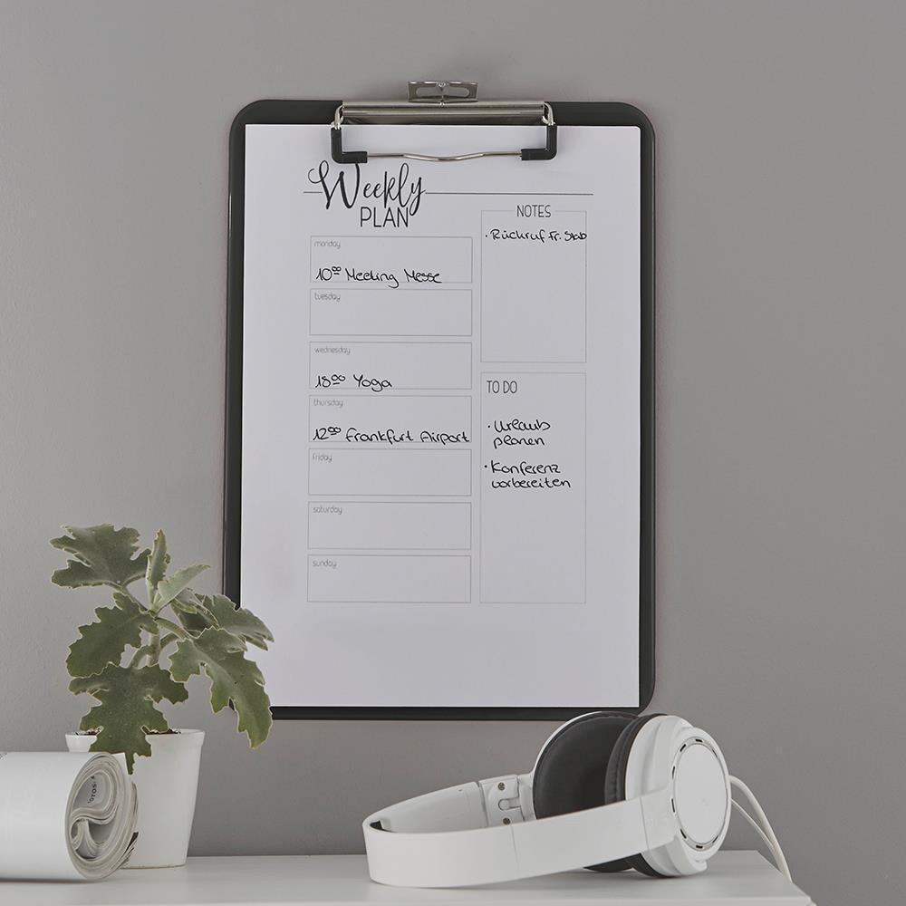 Clipboard simplu LEITZ WOW, A4, negru