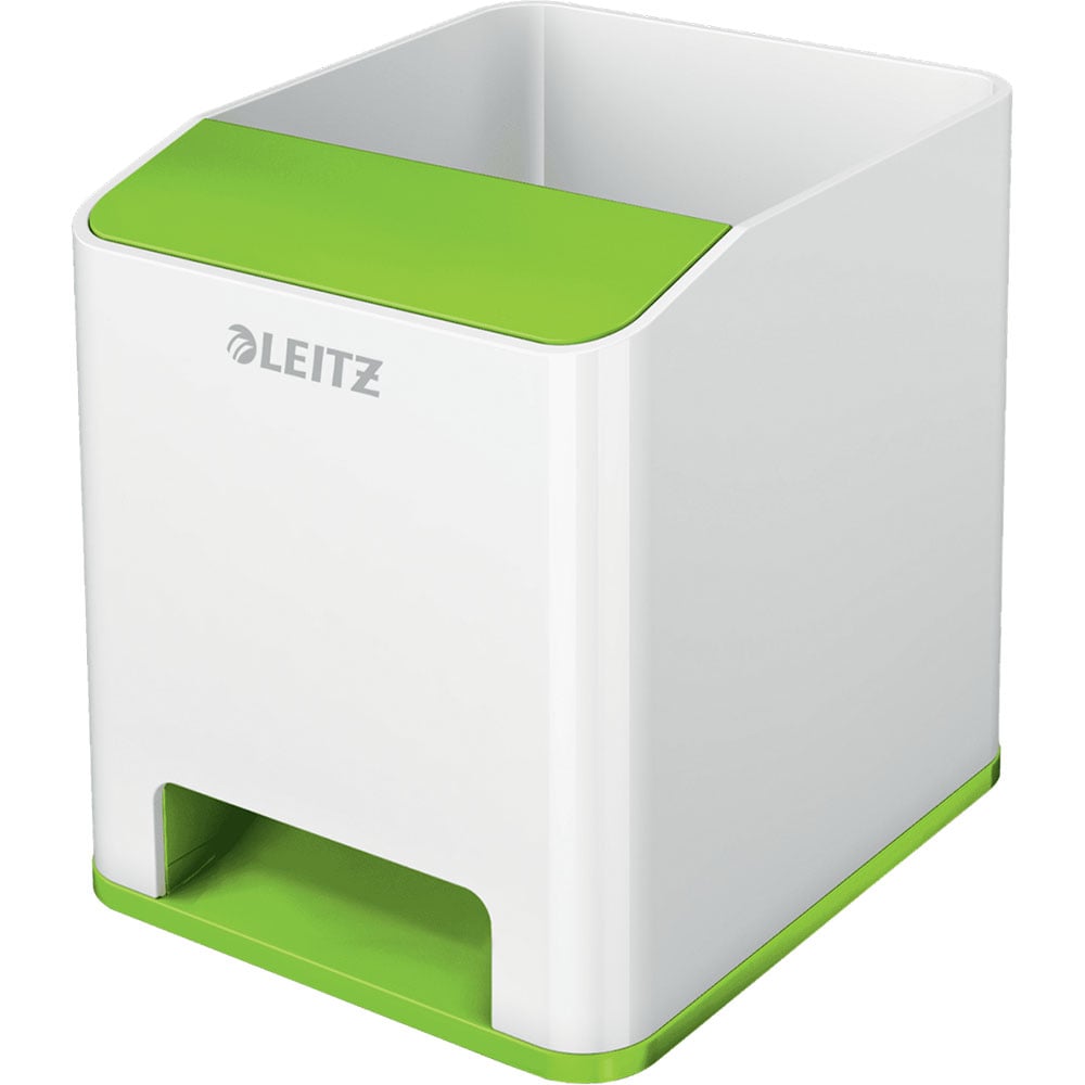 Suport instrumente de scris LEITZ WOW SL980119, polistiren, alb-verde