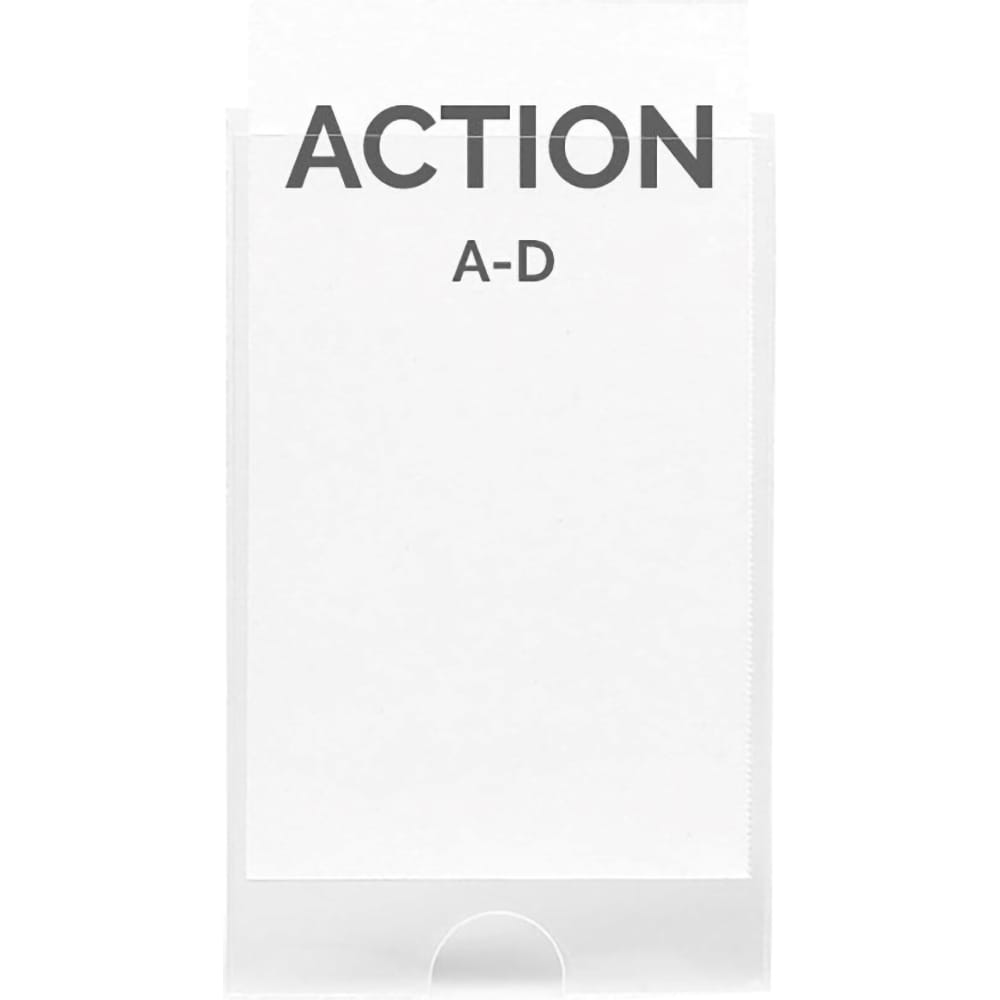 Buzunar autoadeziv TARIFOLD 3L Office, 25 x 75 mm