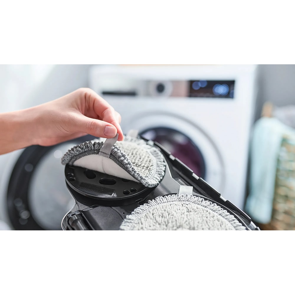 Aspirator vertical 2in1 BOSCH Unlimited 7 ProHygienic Aqua BCS712HYG5, 0.3l, 18V, autonomie max 80 min, alb-negru