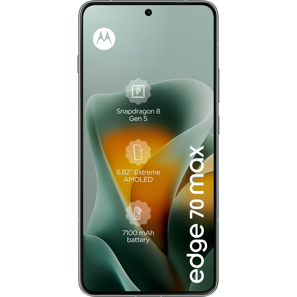 Telefon MOTOROLA Edge 70 Max, 256GB, 8GB RAM, Dual SIM, Aqua Gray