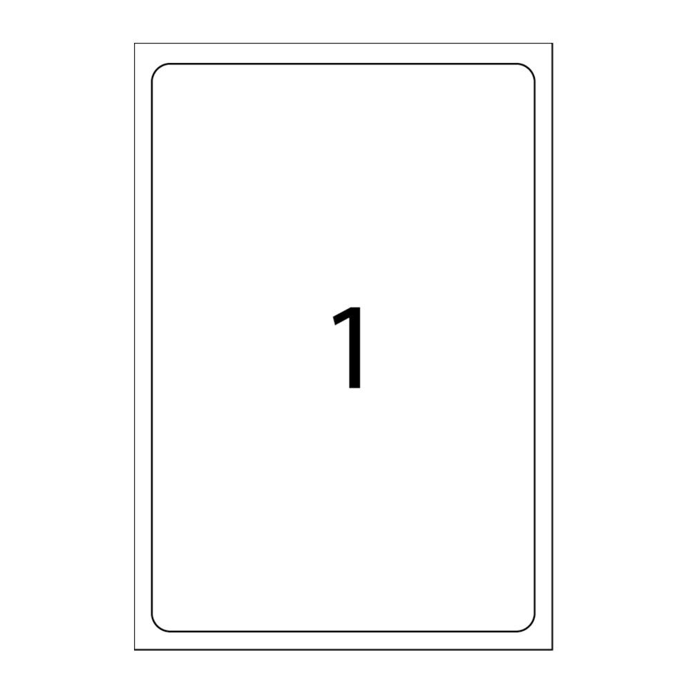 Etichete autoadezive A-SERIES, 210 mm x 297 mm, 100 coli/top