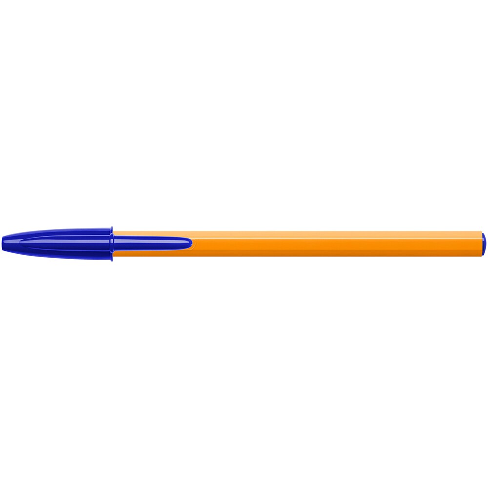 Set 20 pixuri fara mecanism BIC Orange Fine, 0.8 mm, albastru