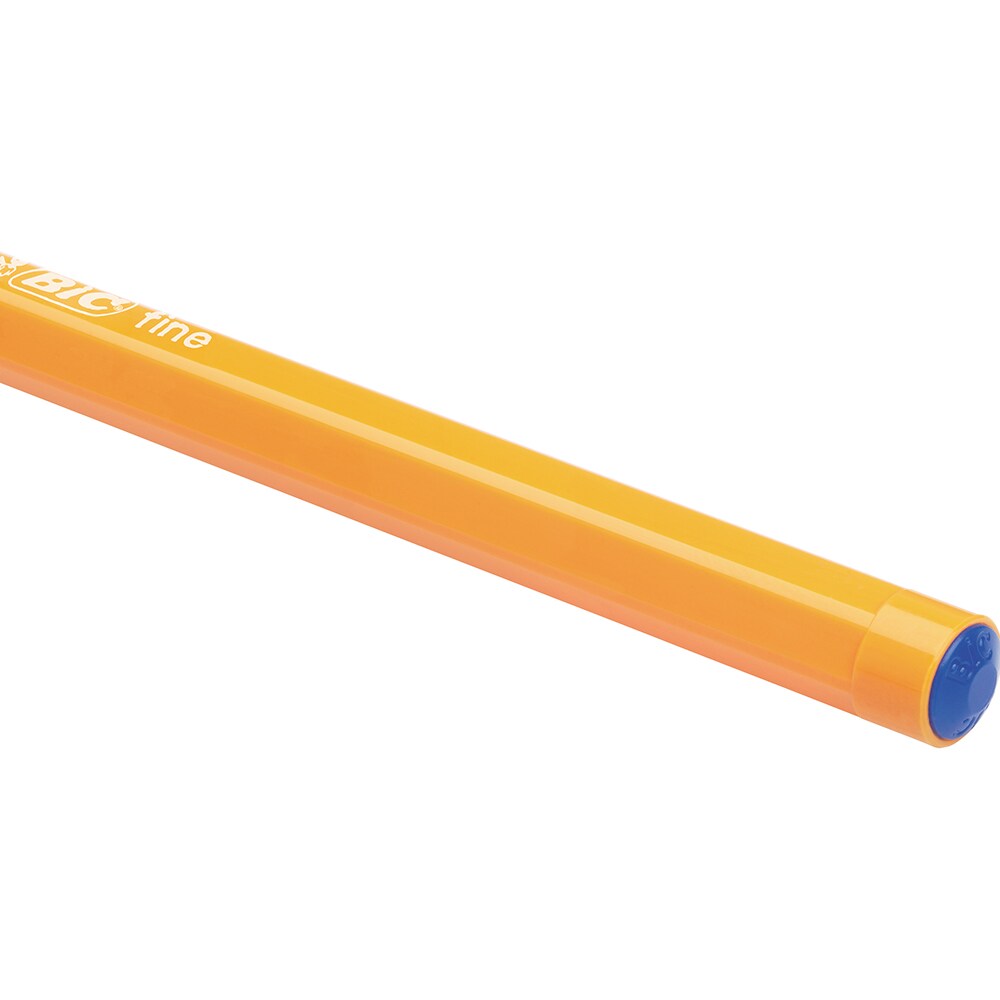 Set 20 pixuri fara mecanism BIC Orange Fine, 0.8 mm, albastru