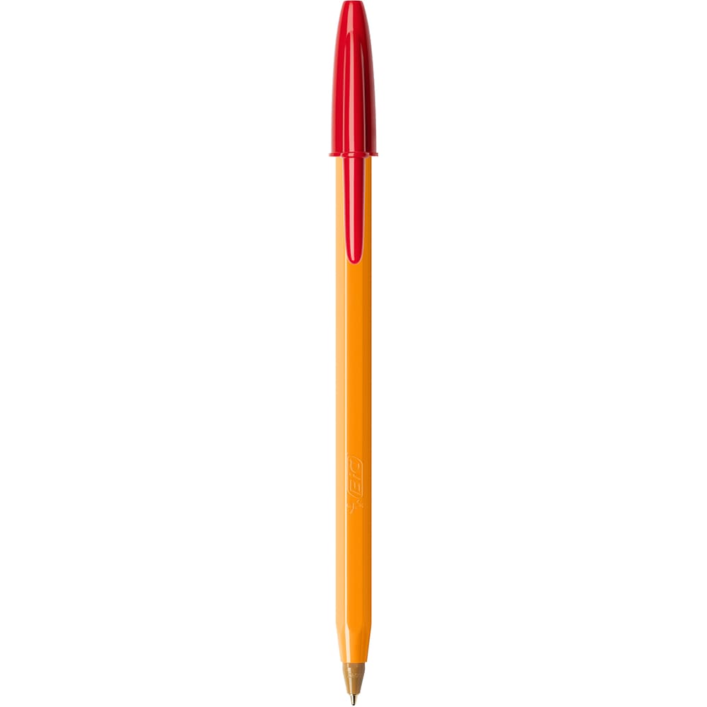 Set 20 pixuri fara mecanism BIC Orange Fine, 0.8 mm, rosu