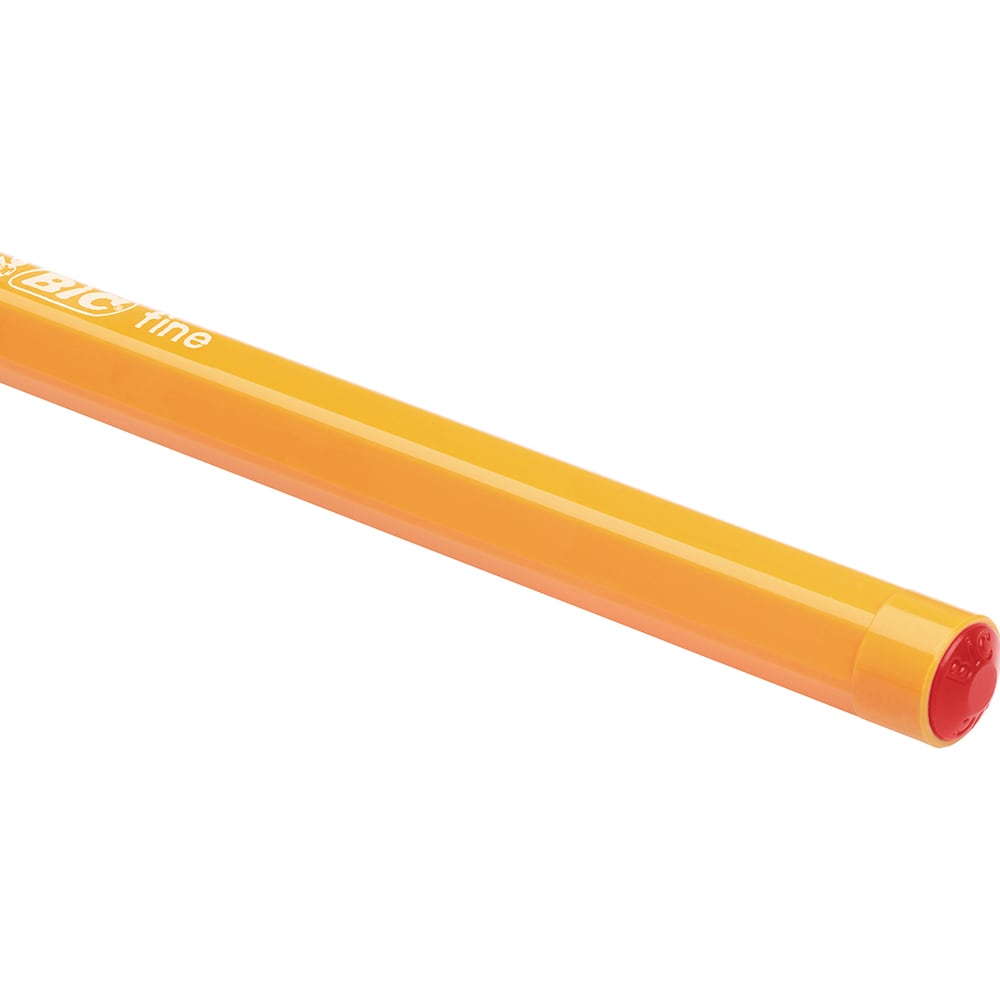 Set 20 pixuri fara mecanism BIC Orange Fine, 0.8 mm, rosu