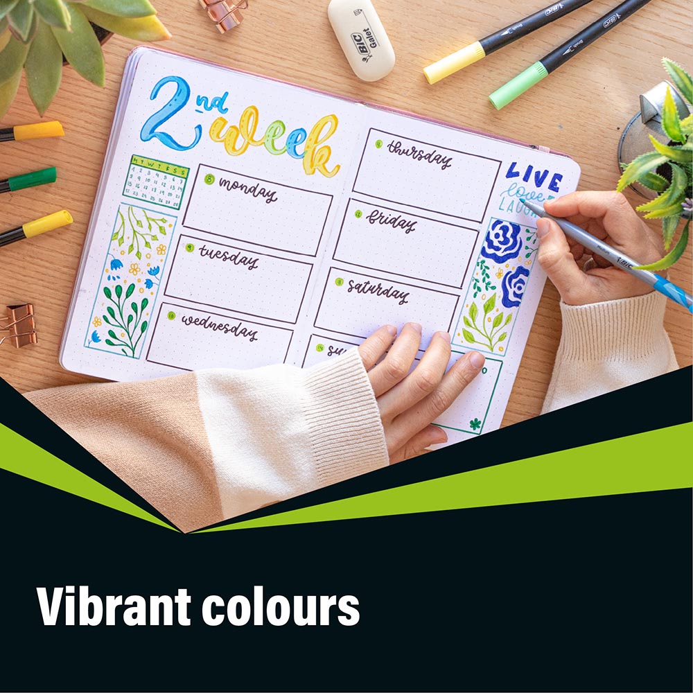 Set linere BIC Intensity, 8 bucati, multicolor