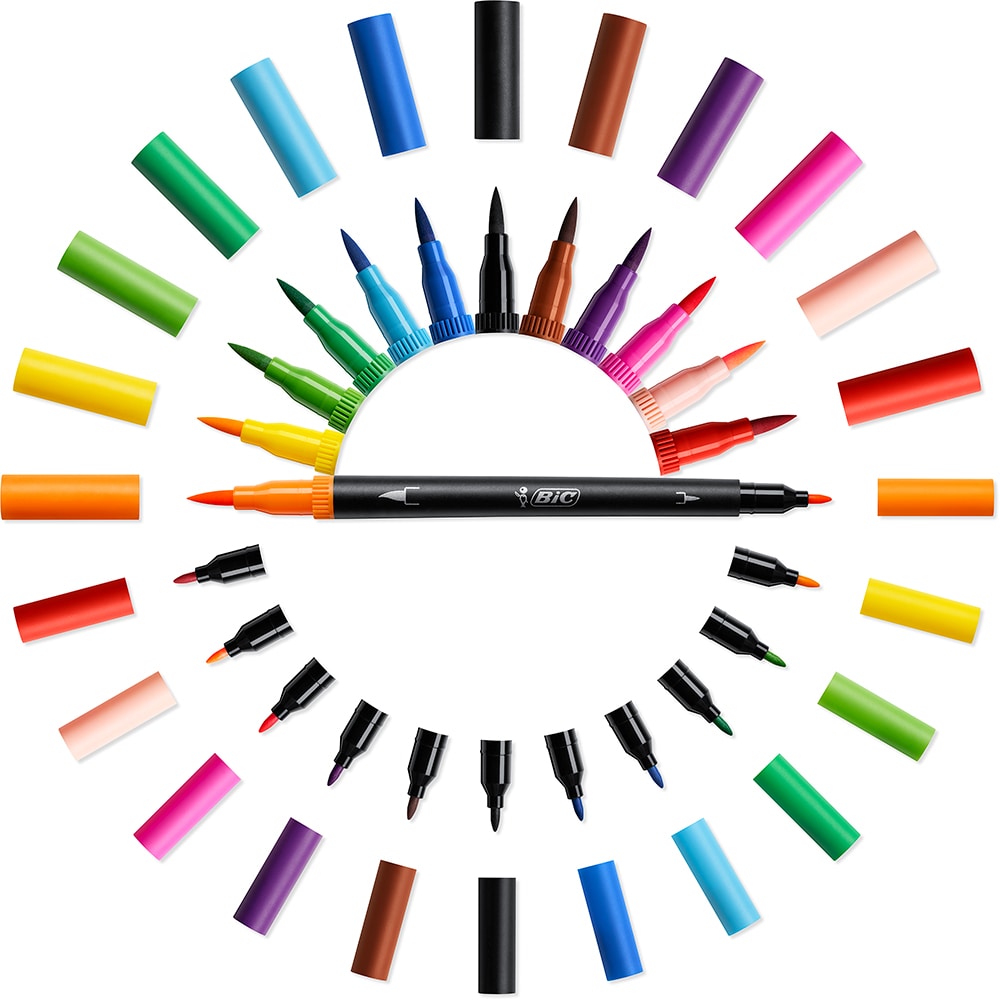 Carioci BIC Intensity Pastel, 6 culori