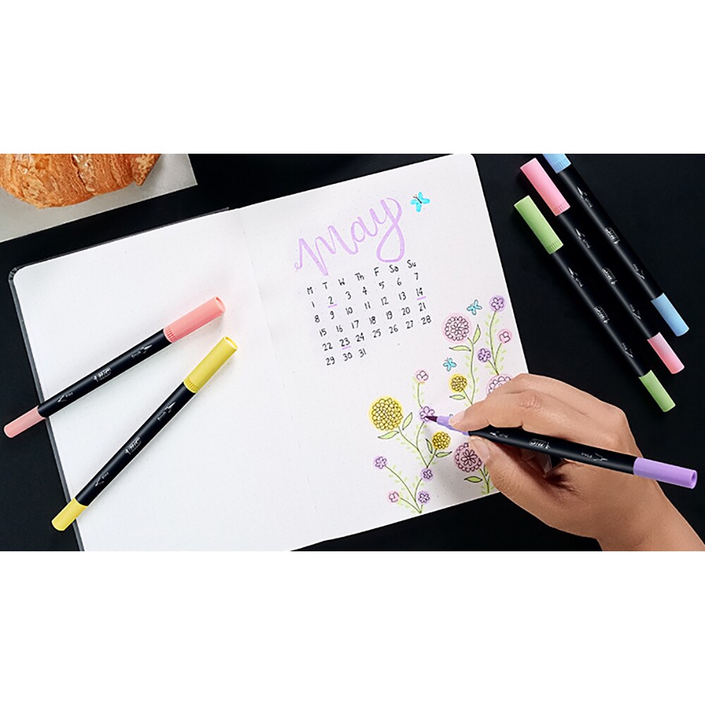 Carioci BIC Intensity Pastel, 6 culori