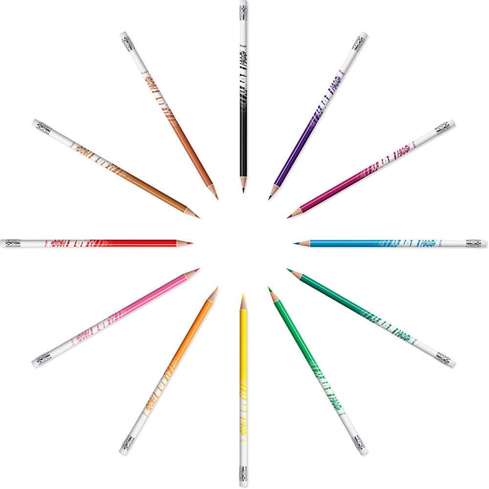 Set instrumente colorat BIC Coloring, set 24