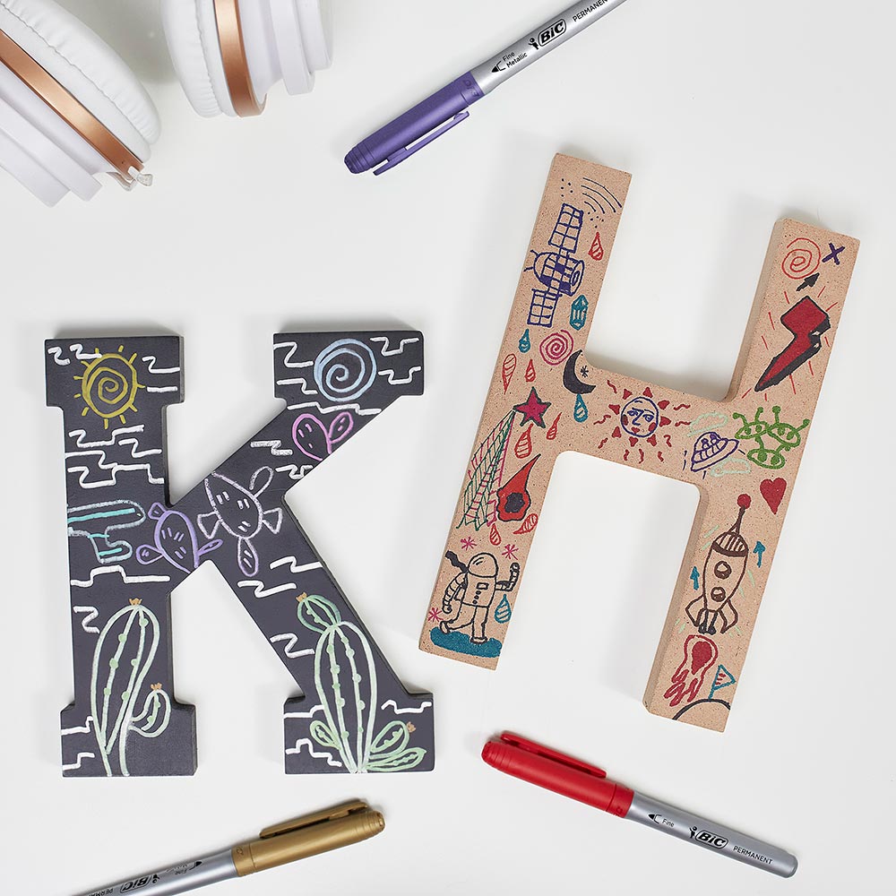 Set markere BIC Intense BL, 5 bucati, multicolor