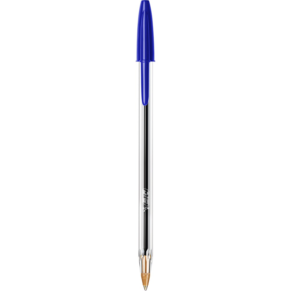 Set 50 pixuri fara mecanism BIC Cristal Medium, 1.0 mm, albastru