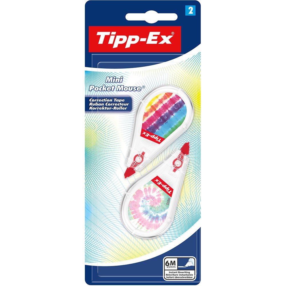 Banda corectoare BIC Tipp Ex Mini Pocket Mouse Decors, plastic, alb