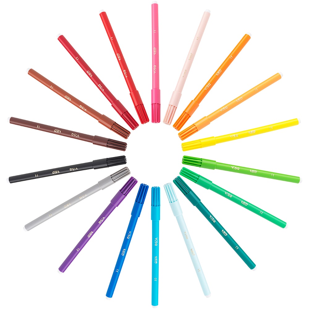 Carioci BIC Visa, 18 culori