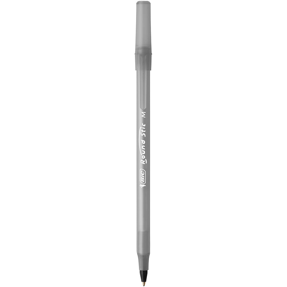 Set 60 pixuri fara mecanism BIC Round Stic, 1.0 mm, negru