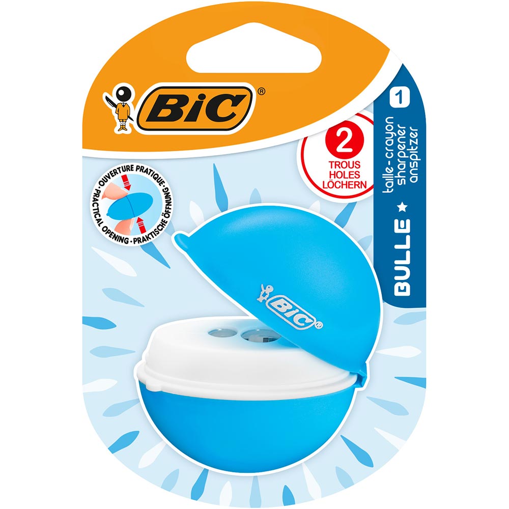 Ascutitoare BIC Bulle, plastic, multicolor