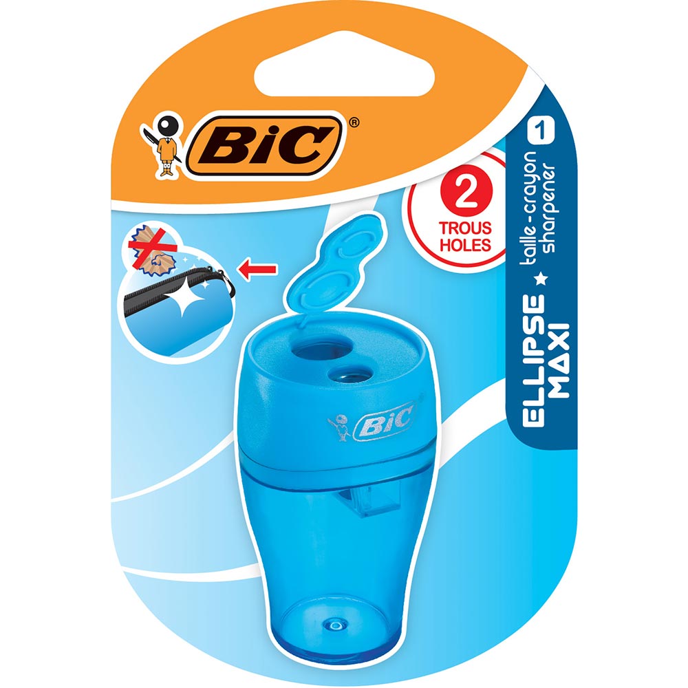Ascutitoare BIC Ellipse Maxi, plastic, multicolor
