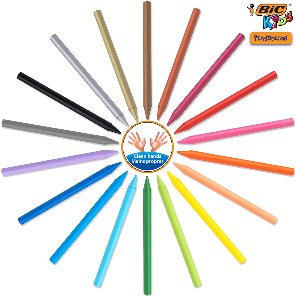 Set instrumente colorat BIC Kids Activity Case, set 64
