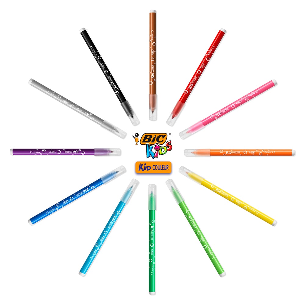 Set instrumente colorat BIC Kids Activity Case, set 64