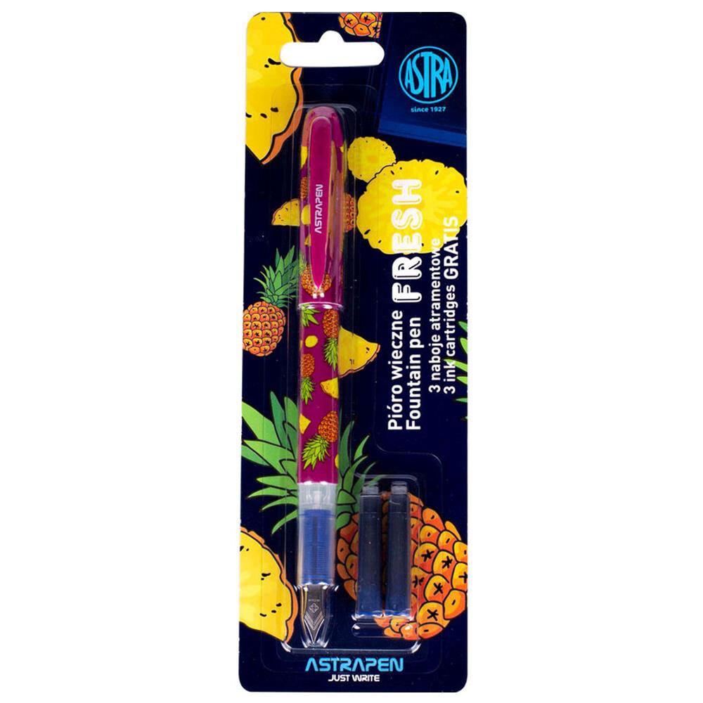 Stilou clasic + 3 rezerve ASTRA Play, plastic, multicolor