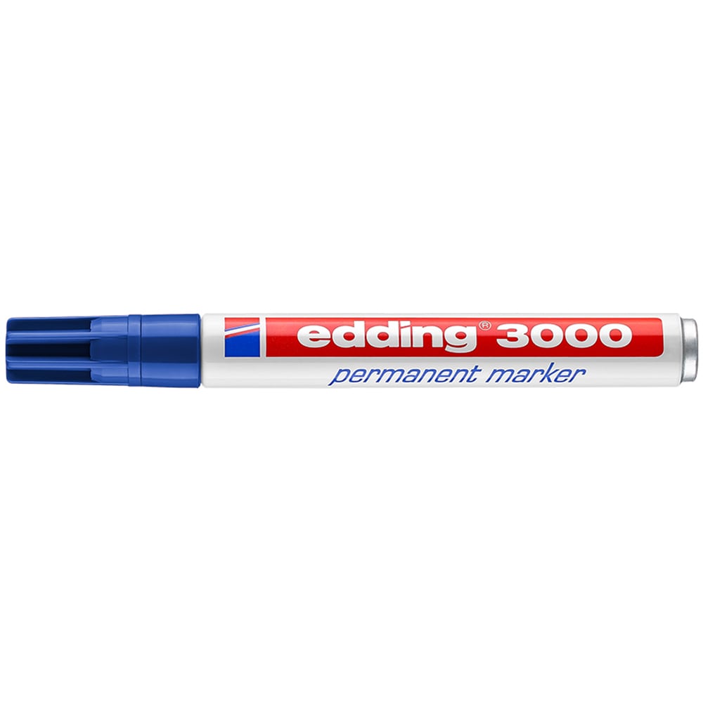 Marker permanent EDDING 3000, 1.5-3 mm, albastru