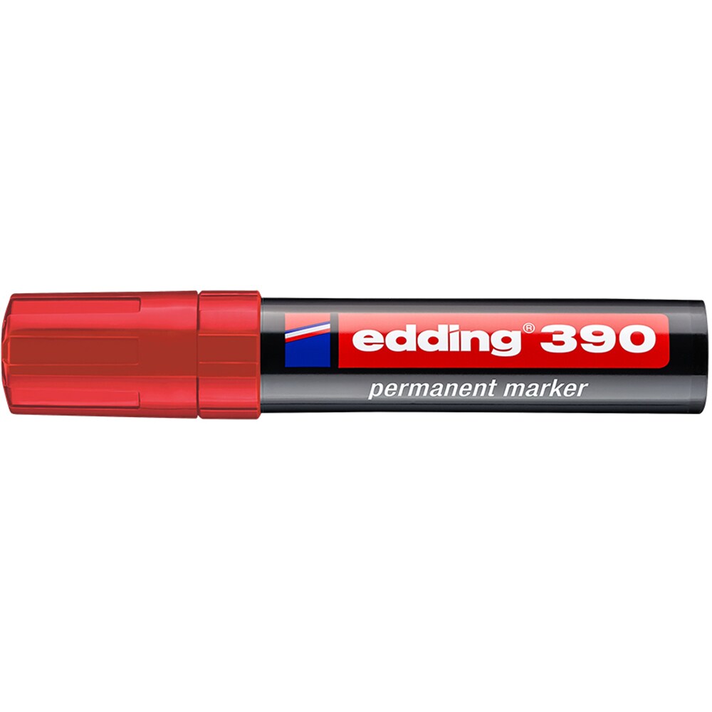 Marker permanent EDDING 390, 4-12 mm, rosu