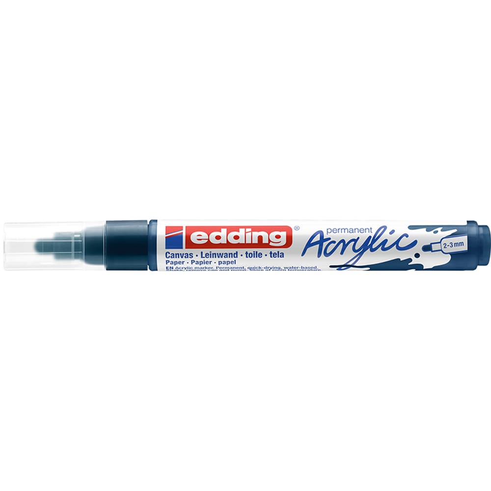 Marker acrilic EDDING 5100, 2-3 mm, albastru inchis