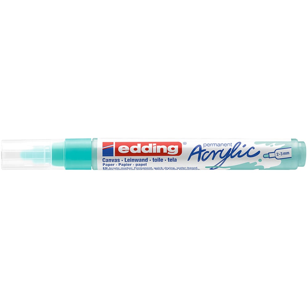 Marker acrilic EDDING 5100, 2-3 mm, turcoaz