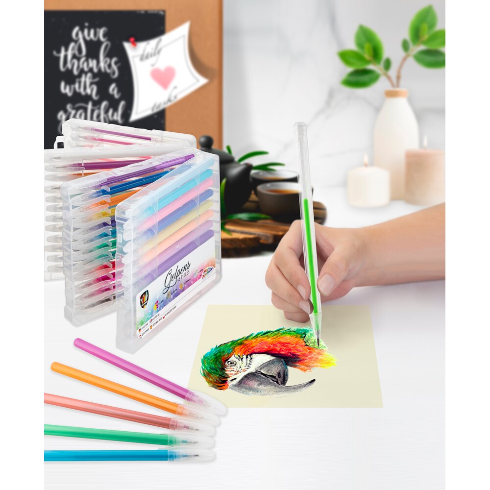 Set 48 pixuri cu gel CRAFT JK150049, multicolor