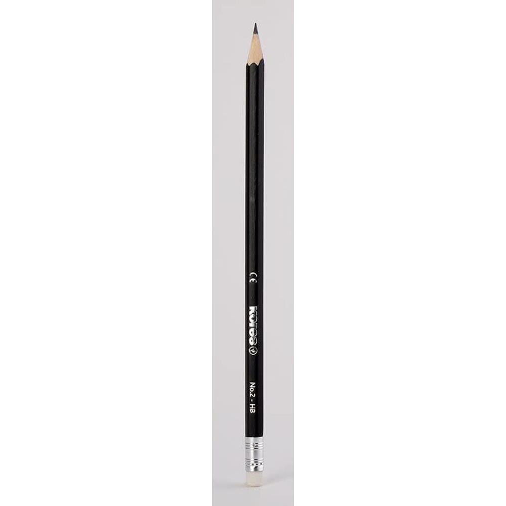 Set 72 creioane grafit KORES, negru