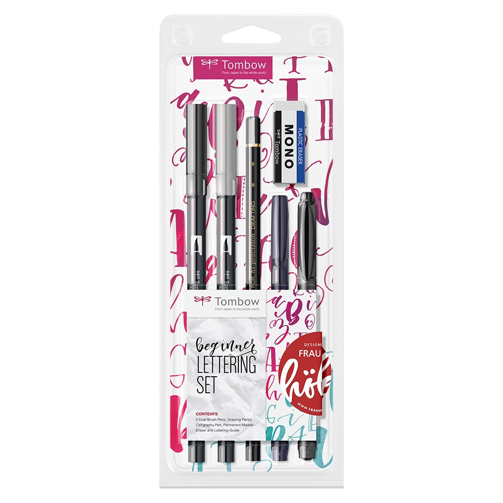 Set markere TOMBOW Beginner Lettering, 0.8-3.3mm, 2 culori