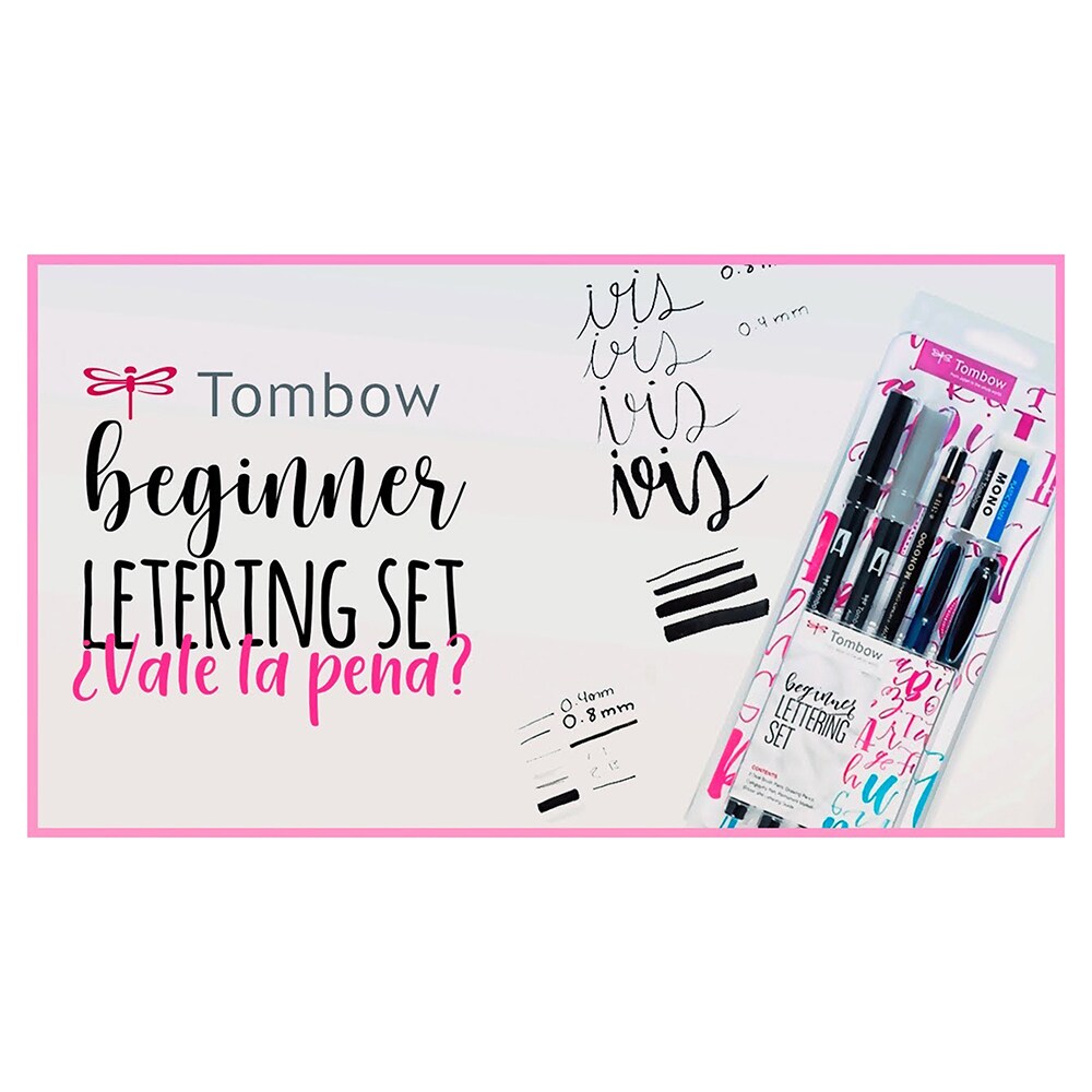 Set markere TOMBOW Beginner Lettering, 0.8-3.3mm, 2 culori