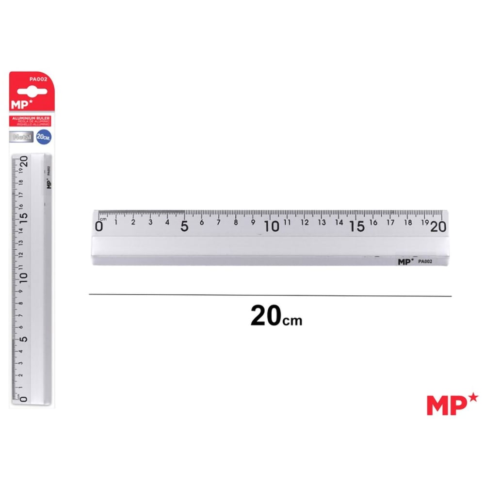 Rigla MP MR915491, 20 cm, transparent