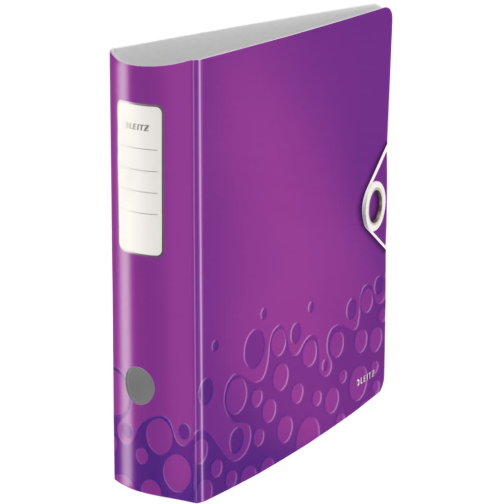 Biblioraft LEITZ Active WOW 180, A4, 75 mm, polyfoam, mov metalizat