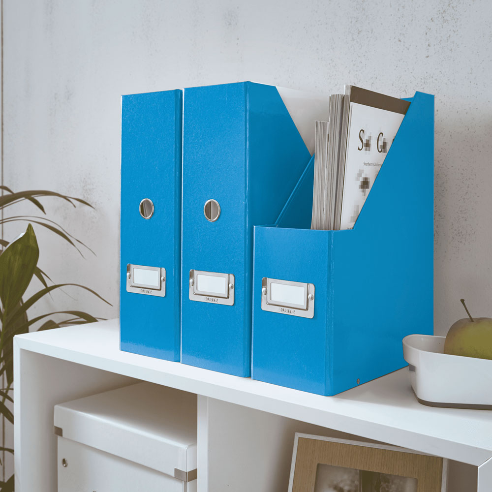 Suport documente LEITZ Click & Store SL080211, carton, albastru