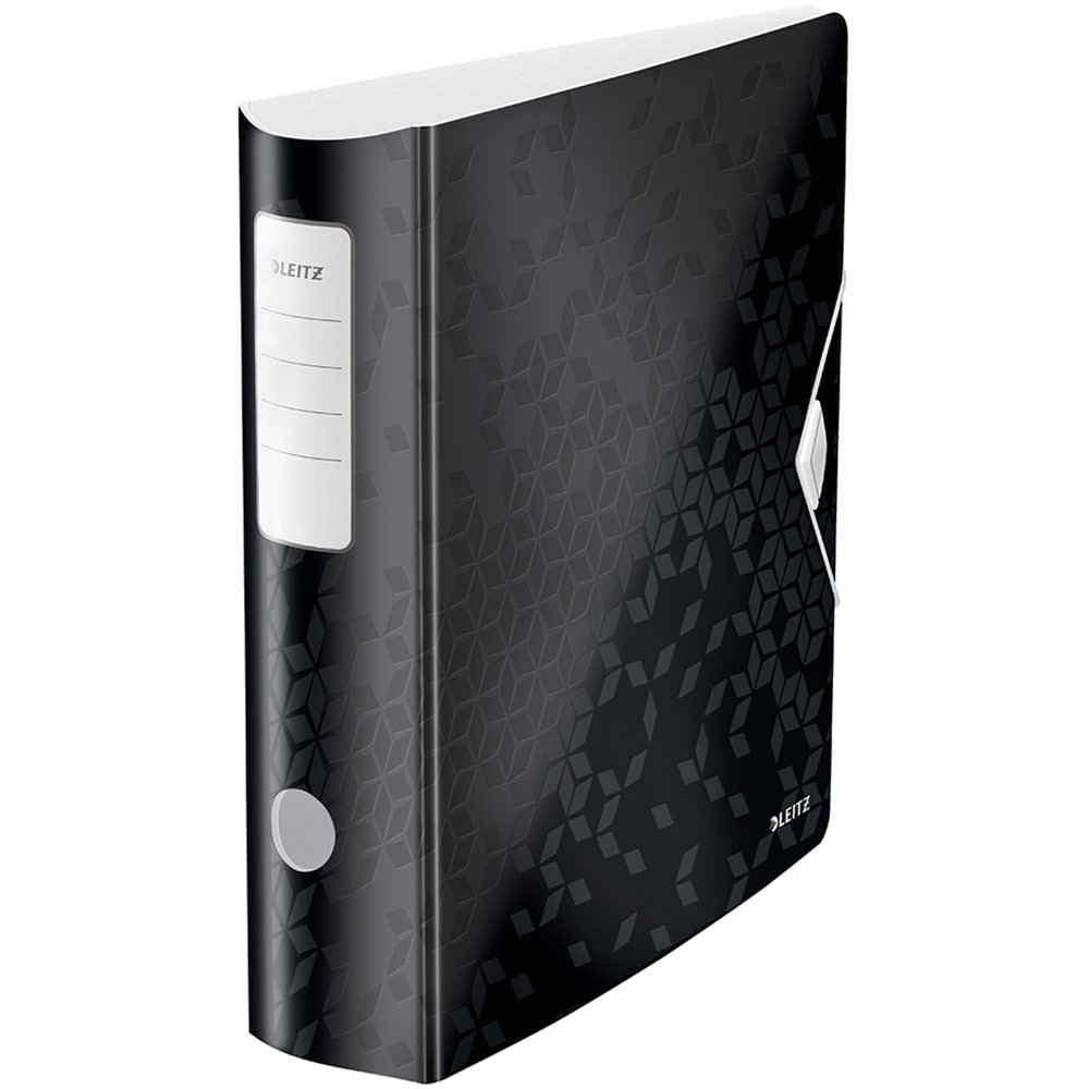 Biblioraft LEITZ 180 Active WOW, polyfoam, A4, 82 mm, negru