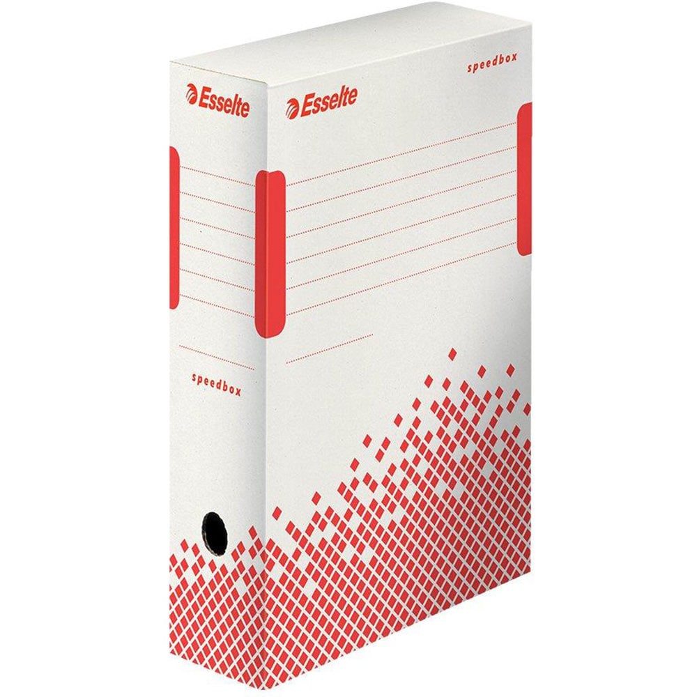 Cutie de arhivare ESSELTE Speedbox, 80 x 250 x 350 mm, carton, alb