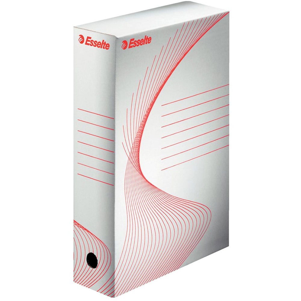 Cutie de arhivare ESSELTE Standard, 80 x 345 x 245 mm, carton, alb