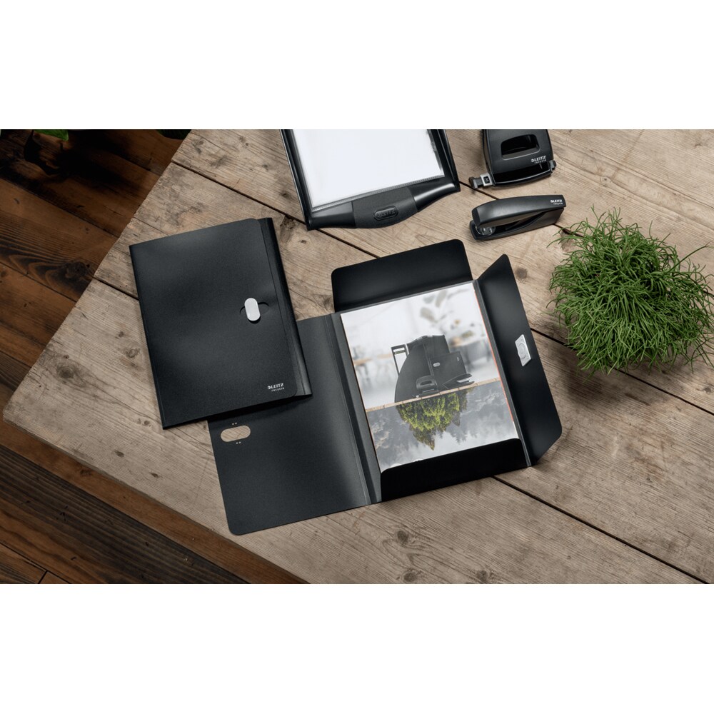 Mapa documente LEITZ Recycle SL462295, A4, plastic, negru