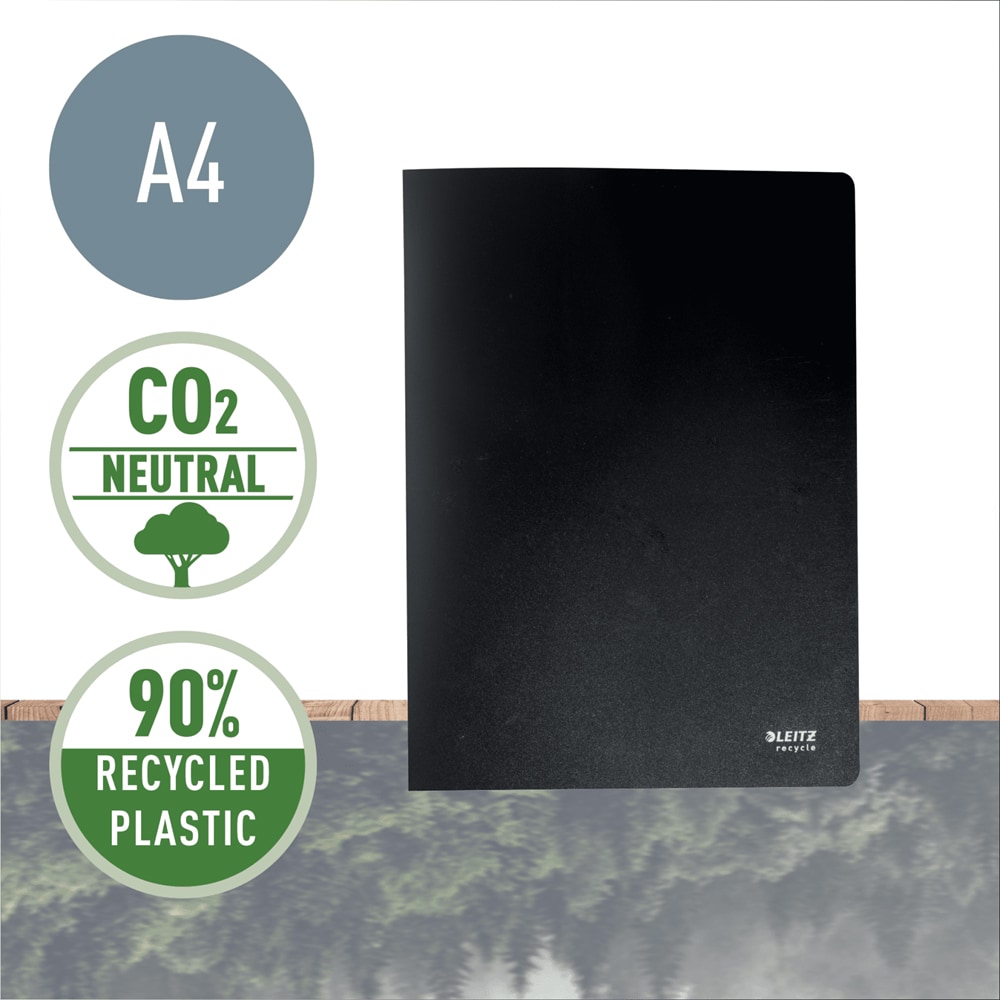 Mapa documente LEITZ Recycle SL770095, A4, plastic, negru