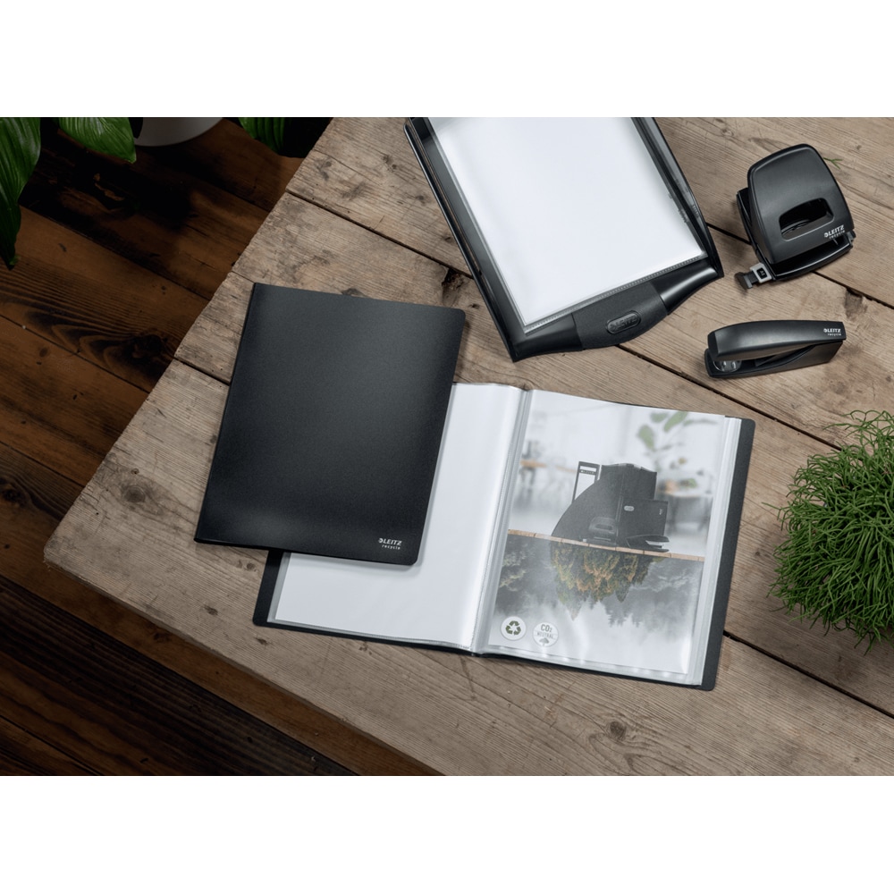 Mapa documente LEITZ Recycle SL770095, A4, plastic, negru