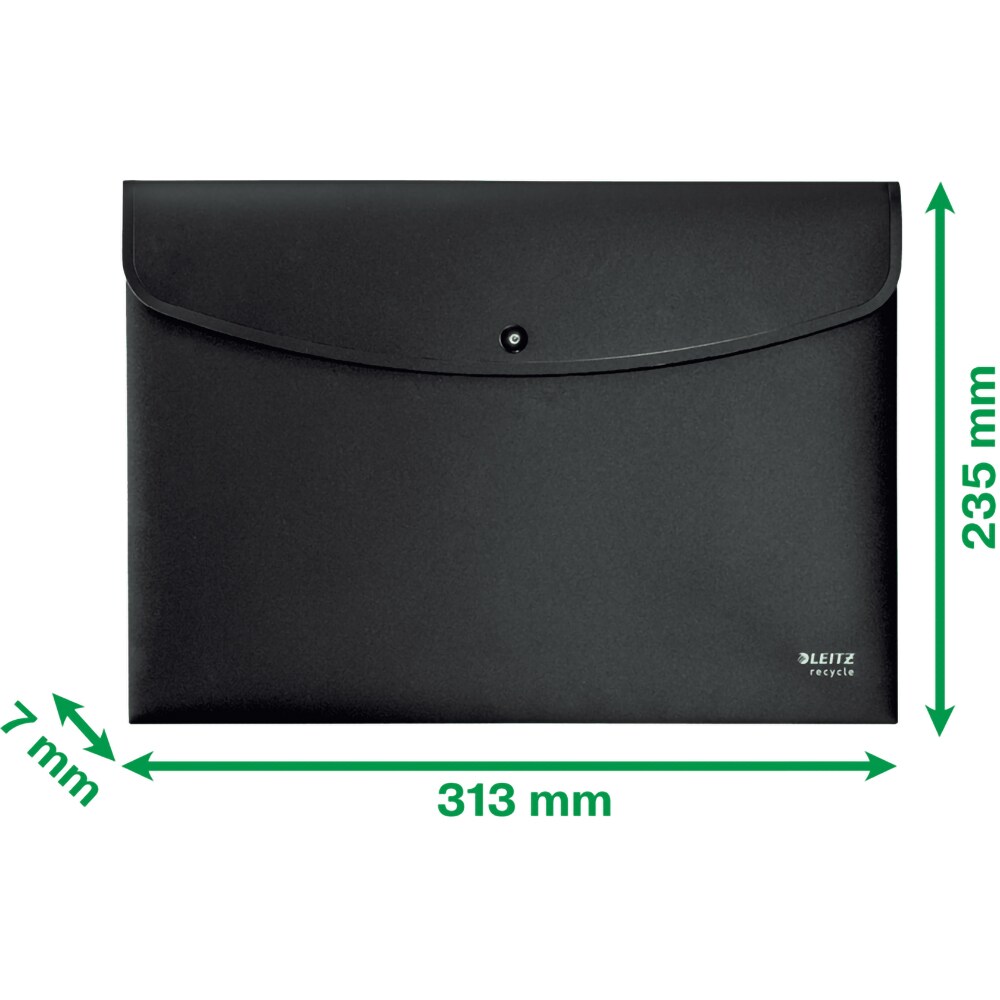 Mapa documente LEITZ Recycle SL780095, A4, plastic, negru