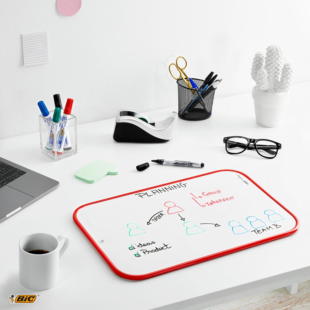 Tabla nemagnetica BIC Velleda Office, 44 x 55 cm, albastru