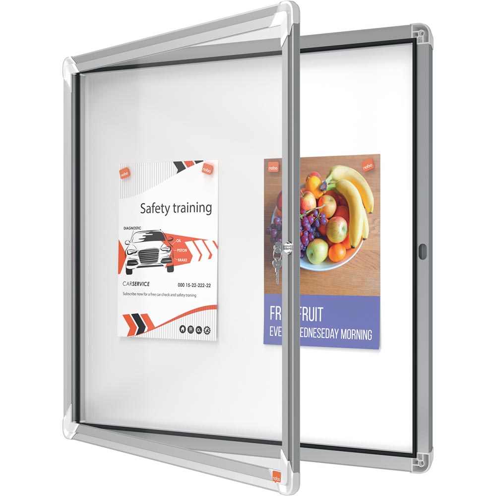Avizier NOBO Premium Plus, 6 x A4, argintiu