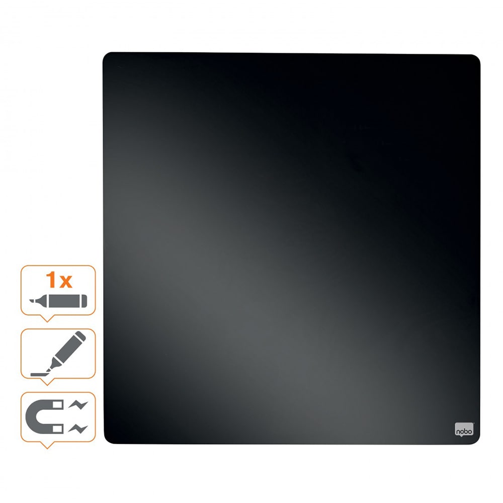 Tabla magnetica NOBO SL903774, 36 x 36 cm, negru