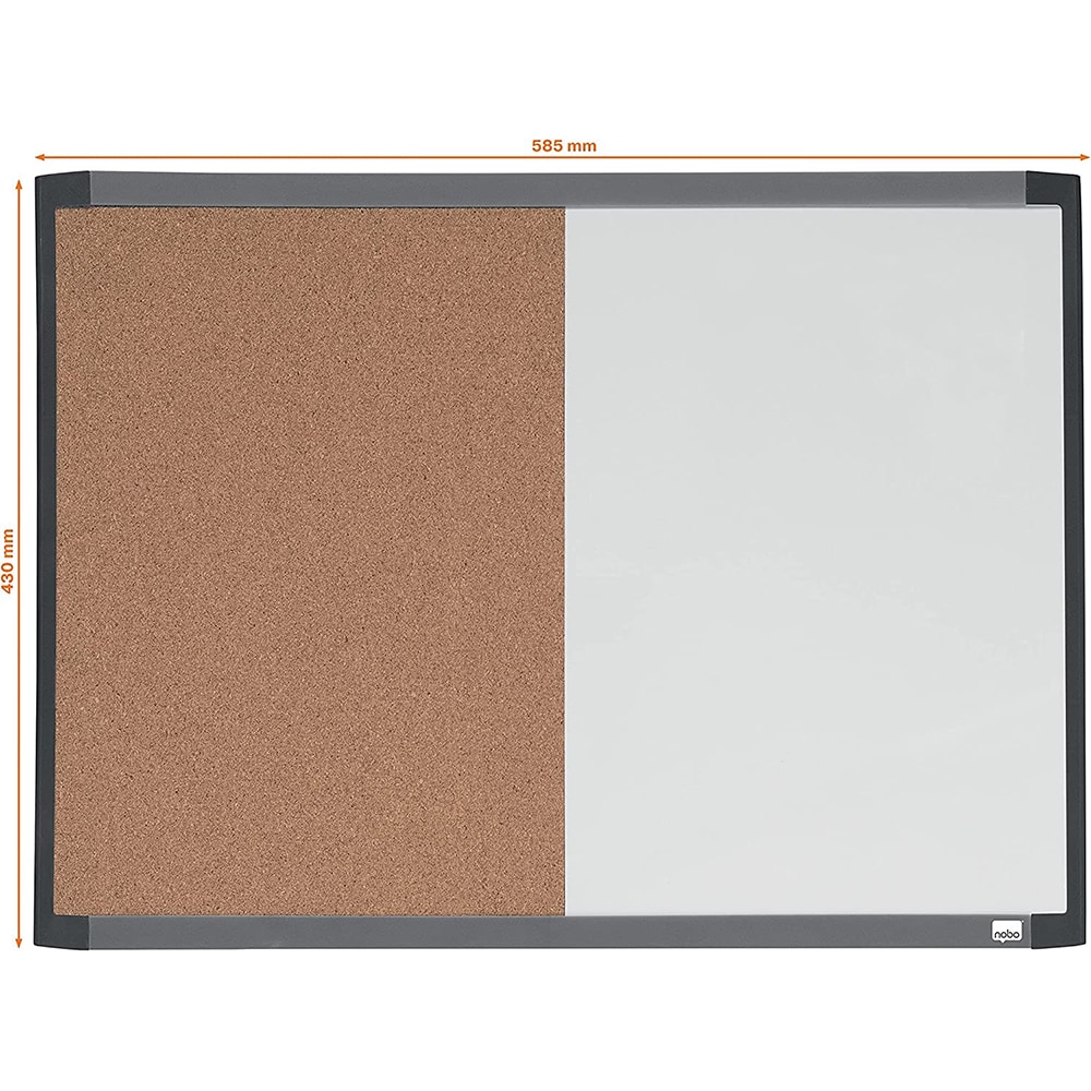 Tabla magnetica NOBO Combo, 58 x 43 cm, alb